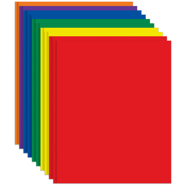 OFFICE DEPOT 242775OD  Brand 2-Pocket School-Grade Paper Folders with Prongs, Assorted Colors, Pack Of 10