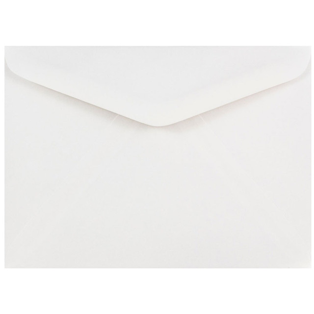 JAM PAPER AND ENVELOPE JAM Paper 4023210  Booklet Invitation Envelopes, A7, Gummed Seal, White, Pack Of 25