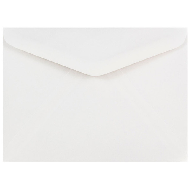 JAM PAPER AND ENVELOPE 4023210 JAM Paper Booklet Invitation Envelopes, A7, Gummed Seal, White, Pack Of 25