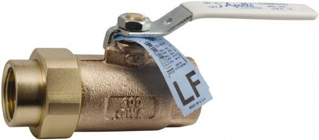 Conbraco 70LF30301 Single Union Ends Manual Ball Valve: 1/2" Pipe, Standard Port