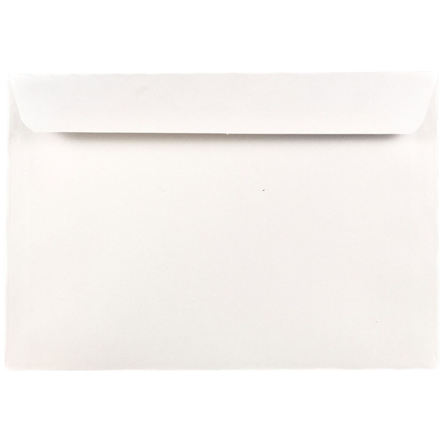 JAM PAPER AND ENVELOPE 4246 JAM Paper Booklet Envelopes, 7 1/2in x 10 1/2in, Gummed Seal, White, Pack Of 25