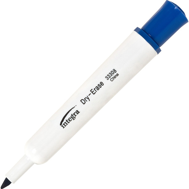 INTEGRA INC 33308 Integra Chisel Point Dry-erase Markers - Chisel Marker Point Style - Blue - 12 / Dozen INTEGRA INC 33308 Integra Chisel Point Dry-erase Markers - Chisel Marker Point Style - Blue - 12 / Dozen