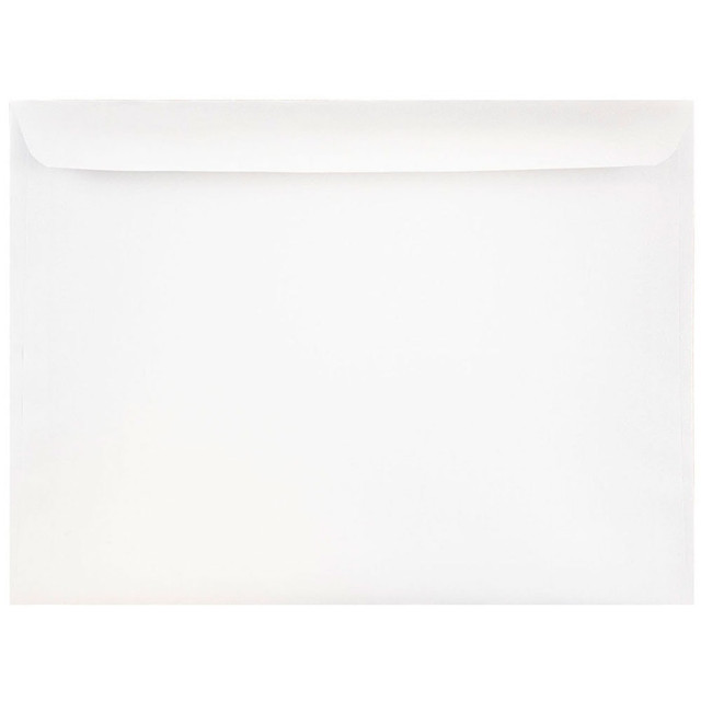 JAM PAPER AND ENVELOPE 13751 JAM Paper Booklet Envelopes, 9in x 12in, Gummed Seal, White, Pack Of 25