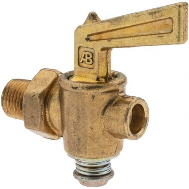 Parker -11134-1 1/8" Pipe, Male Pipe Drain Cock & Shutoff Valve