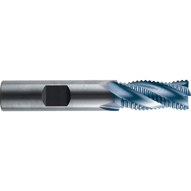 RobbJack STR-404-12-C Square End Mill: 3/8'' Dia, 7/8'' LOC, 3/8'' Shank Dia, 2-1/2'' OAL, 4 Flutes, Solid Carbide