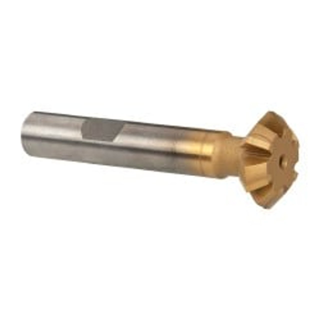 Whitney Tool Co. 35110 Double Angle Milling Cutter: 90 &deg;, 3/4" Cut Dia, 1/4" Cut Width, 3/8" Shank Dia, Carbide Tipped