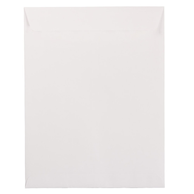 JAM PAPER AND ENVELOPE JAM Paper 1623199  Open-End 10in x 13in Catalog Envelopes, Gummed Closure, White, Pack Of 25