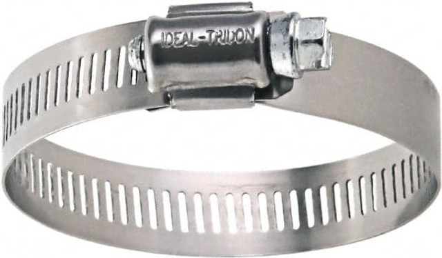 IDEAL TRIDON 5060051 Worm Gear Clamp: SAE 60, 2-1/4 to 4-1/4" Dia, Stainless Steel Band