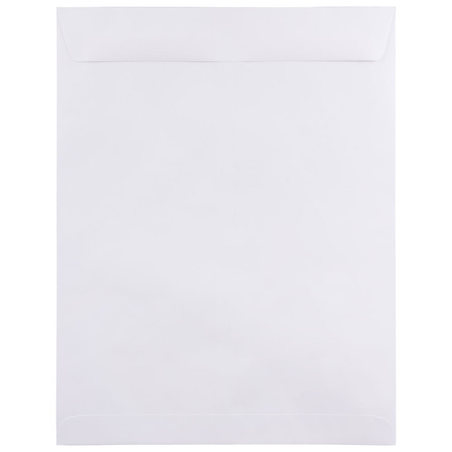 JAM PAPER AND ENVELOPE 1623202 JAM Paper Open-End 12in x 15 1/2in Catalog Envelopes, Gummed Seal, White, Pack Of 25