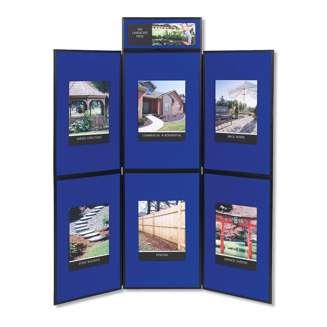 ACCO BRANDS USA, LLC Quartet SB93516Q  ShowIt 6-Panel Presentation System For Tabletop/Floor Display