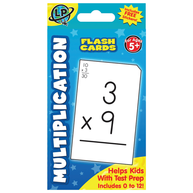 C R GIBSON 480331-AQOQ Learning Playground Flash Cards, Multiplication, Pack Of 55