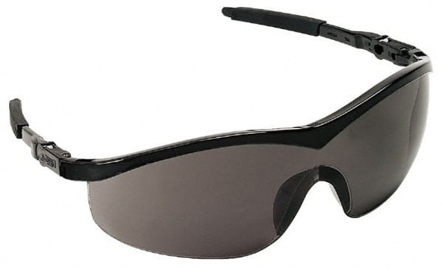 MCR Safety ST112 Safety Glass: Scratch-Resistant, Polycarbonate, Gray Lenses, Full-Framed, UV Protection