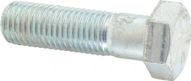 MSC MP30170-31/2 Hex Head Cap Screw: 1-8 x 3-1/2", Grade 5 Steel, Zinc-Plated