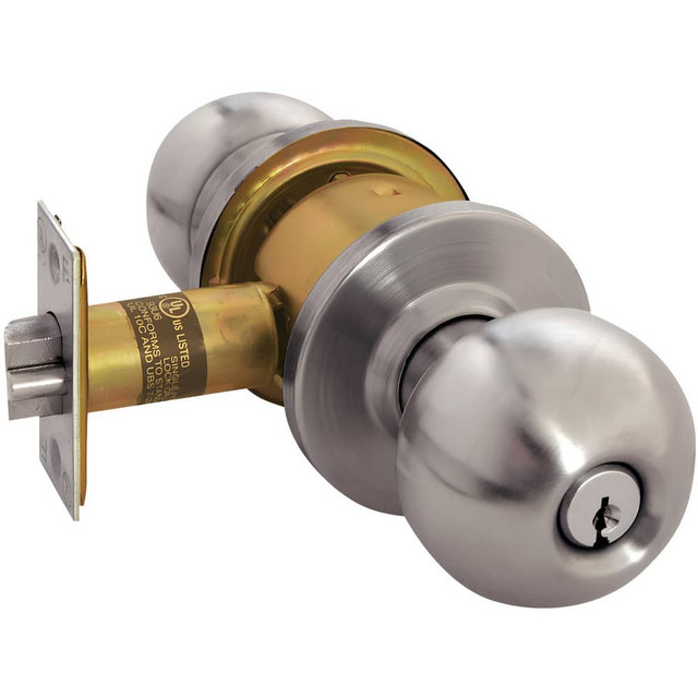 Arrow Lock RK12-BD-32D Knob Locksets; Type: Storeroom ; Key Type: Keyed Different ; Material: Metal ; Finish/Coating: Satin Stainless Steel ; Compatible Door Thickness: 1-3/8" to 1-3/4" ; Backset: 2.375