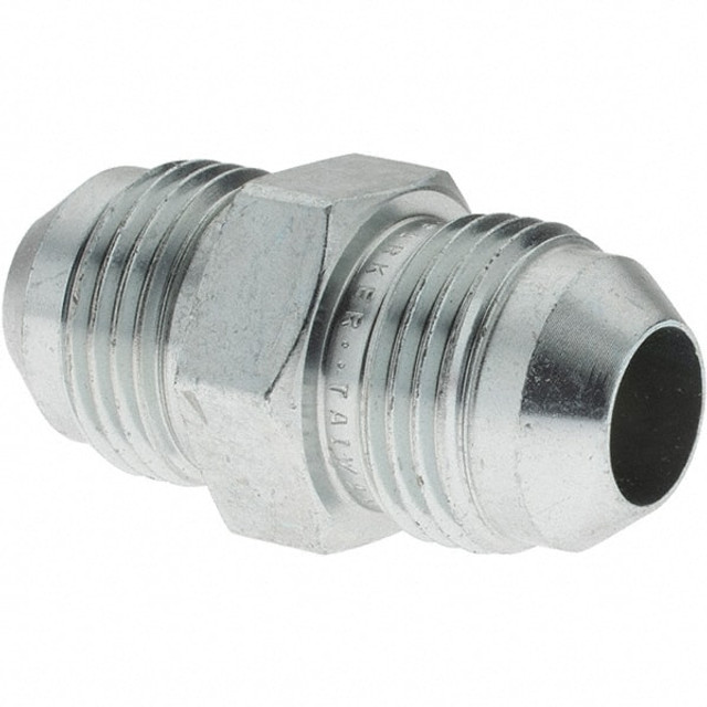 Parker KP67151 Steel Flared Tube Connector: 1/2" Tube OD, 37 ° Flared Angle