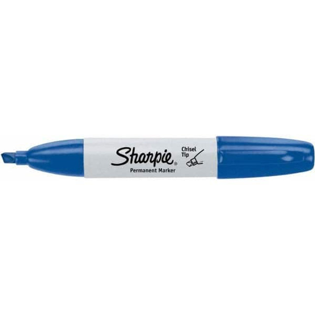 Sharpie 38282 Permanent Marker: Blue, AP Non-Toxic, Chisel Point