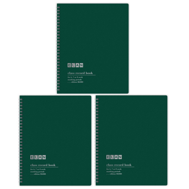EDUCATORS RESOURCE ELNR6080-3 ELAN Publishing Class Record Books, 6-8 Weeks, Pack Of 3 Books EDUCATORS RESOURCE ELNR6080-3 ELAN Publishing Class Record Books, 6-8 Weeks, Pack Of 3 Books