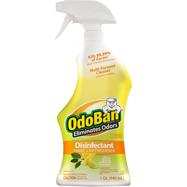 CLEAN CONTROL CORPORATION 910601-Q6 OdoBan Odor Eliminator Disinfectant Spray, Citrus Scent, 32 Oz Bottle