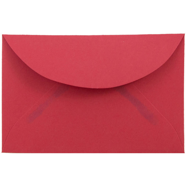 JAM PAPER AND ENVELOPE JAM Paper 155031  3Drug Mini Premium Colored Envelopes, 2 5/16 x 3 5/8, Red Recycled, 25/Pack