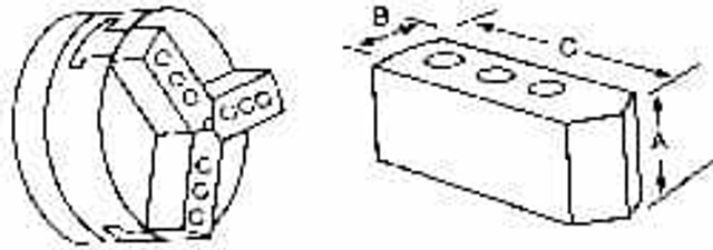 Abbott Workholding Products Soft Lathe Chuck Jaw: 9.75" Max Capacity, Northfield AL1104