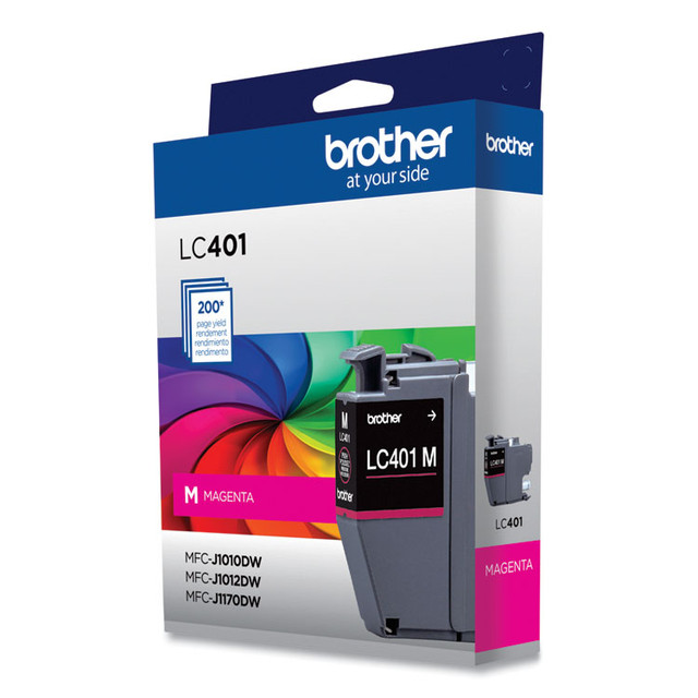 BROTHER INTL. CORP. LC401MS LC401MS Ink, 200 Page-Yield, Magenta