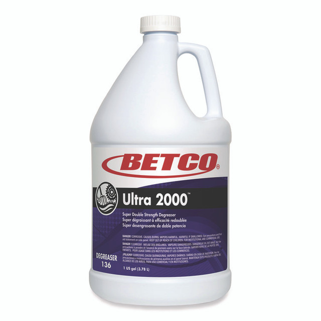 BETCO CORPORATION 1360400 Ultra 2000 Degreaser, Cherry Almond Scent, 1 gal Bottle, 4/Carton
