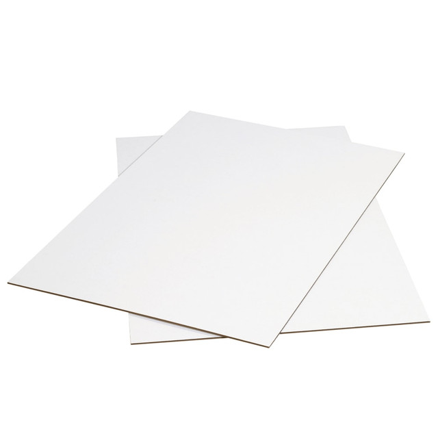 B O X MANAGEMENT, INC. SP4848W Partners Brand Corrugated Sheets, 48in x 48in, White, Pack Of 5