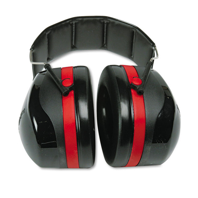 3M/COMMERCIAL TAPE DIV. H10A PELTOR OPTIME 105 High Performance Ear Muffs H10A, 30 dB NRR, Black/Red