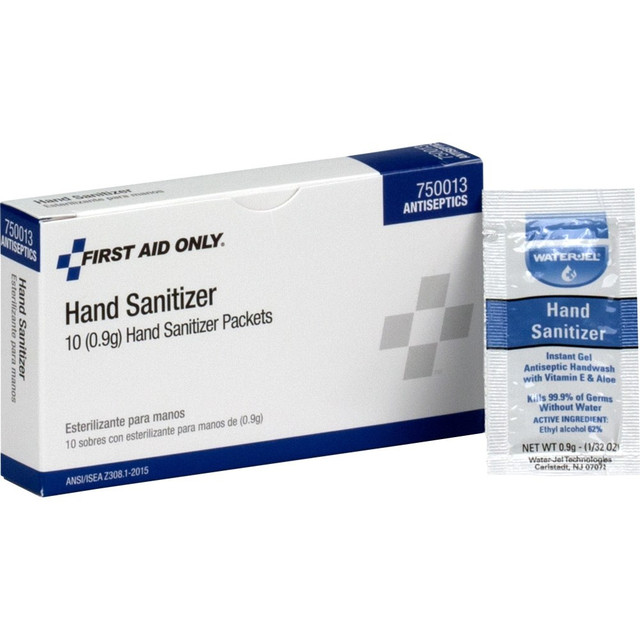 FIRST AID ONLY, INC. First Aid Only FAO750013  Hand Sanitizer - 0.03 oz - Kill Germs - Hand - White - Quick Drying, Non-sticky, Anti-septic - 1 Each