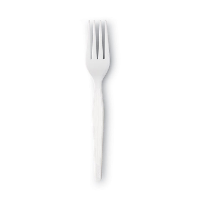 GEORGIA PACIFIC Dixie® FH217 Plastic Cutlery, Heavyweight Forks, White, 1,000/Carton