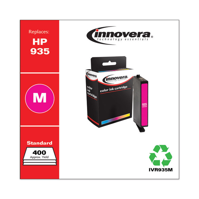 INNOVERA 935M Remanufactured Magenta Ink, Replacement for 935 (C2P21AN), 400 Page-Yield