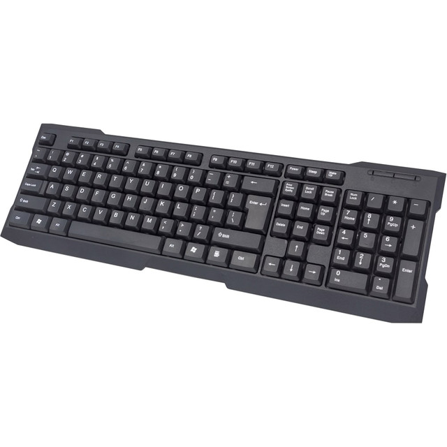 INTRACOM USA, INC. 155113 Manhattan 3434718 USB Enhanced Keyboard, Black