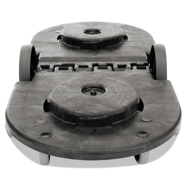 RUBBERMAID COMMERCIAL PROD. 264600BLA BRUTE Tandem Dolly, Two-Container, 300 lb Capacity, 20.25w x 45d x 8h, Black