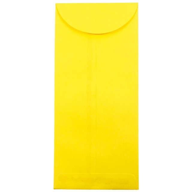 JAM PAPER AND ENVELOPE 3156404 JAM Paper Policy Envelopes, #14, Gummed Seal, 30% Recycled, Yellow, Pack Of 25