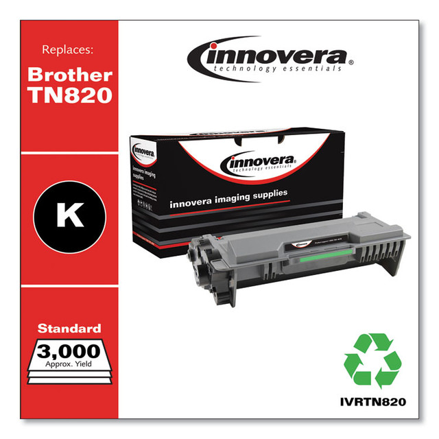 INNOVERA TN820 Remanufactured Black Toner, Replacement for TN820, 3,000 Page-Yield