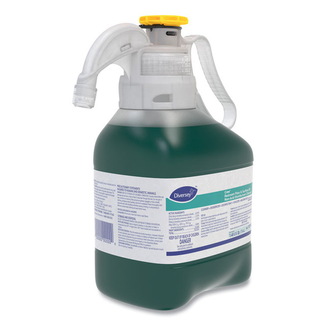 DIVERSEY 101102189 Crew Restroom Floor and Surface SC Non-Acid Disinfectant Cleaner, Fresh Scent, 1.4 L SmartDose, 2/Carton