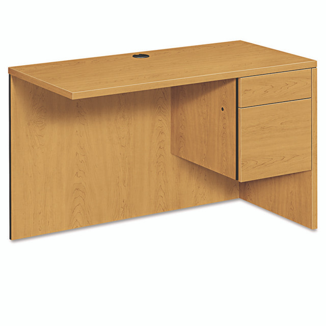 HON COMPANY 10515RCC 10500 Series L Workstation Return, 3/4 Height Right Ped, 48w x 24d x 29.5h, Harvest