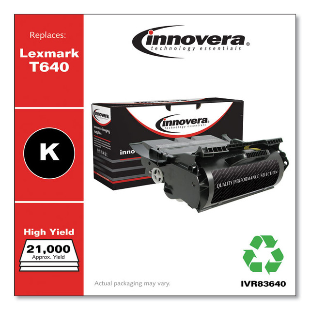 INNOVERA 83640 Remanufactured Black High-Yield Toner, Replacement for T640, 21,000 Page-Yield