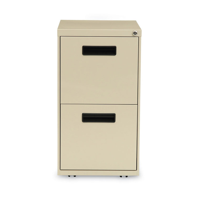 ALERA PAFFPY File Pedestal, Left or Right, 2 Legal/Letter-Size File Drawers, Putty, 14.96" x 19.29" x 27.75"