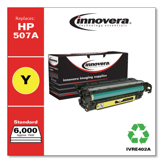 INNOVERA E402A Remanufactured Yellow Toner, Replacement for 507A (CE402A), 6,000 Page-Yield
