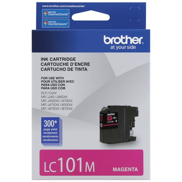 BROTHER INTL CORP Brother LC101M  LC101 Magenta Ink Cartridge, LC101-M