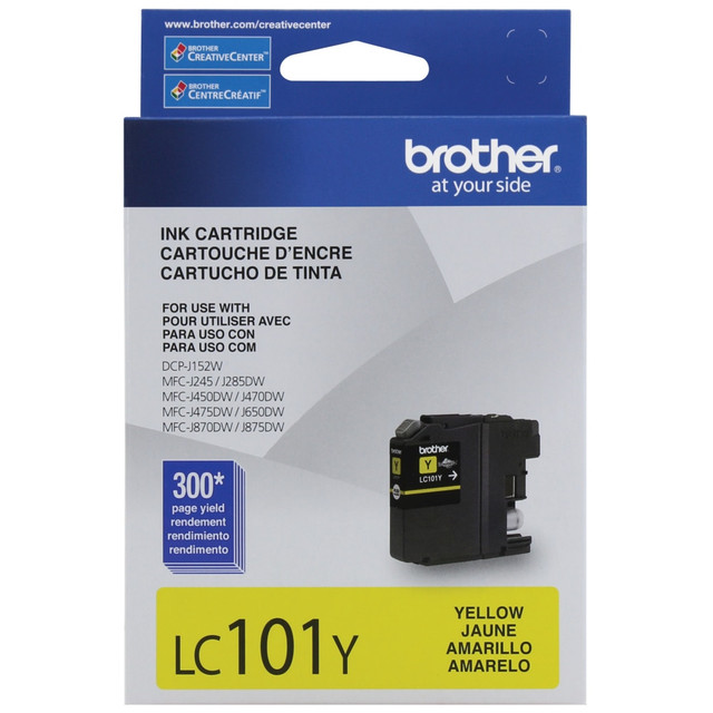 BROTHER INTL CORP Brother LC101Y  LC101 Yellow Ink Cartridge, LC101-Y