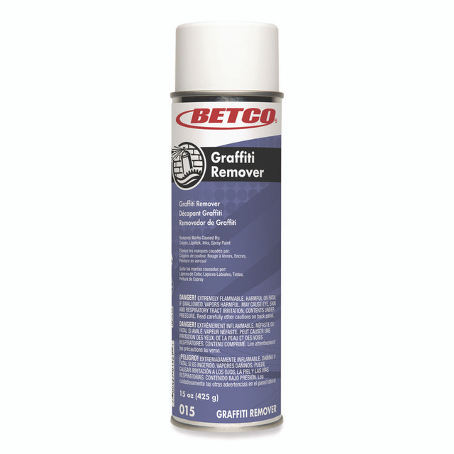 BETCO CORPORATION 152300 Graffiti Remover, Characteristic Scent, 15 oz Aerosol Spray Can, 12/Carton