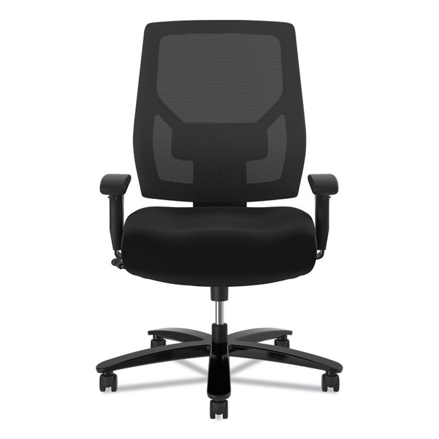 HON COMPANY VL585ES10T Crio Big and Tall Mid-Back Task Chair, Supports Up to 450 lb, 18" to 22" Seat Height, Black