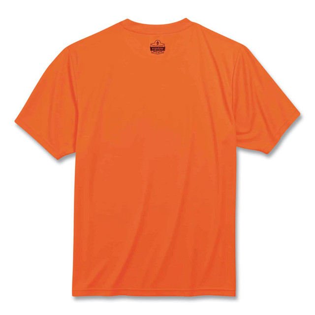 TENACIOUS HOLDINGS, INC. ergodyne® 21566 GloWear 8089 Non-Certified Hi-Vis T-Shirt, Polyester, 2X-Large, Orange