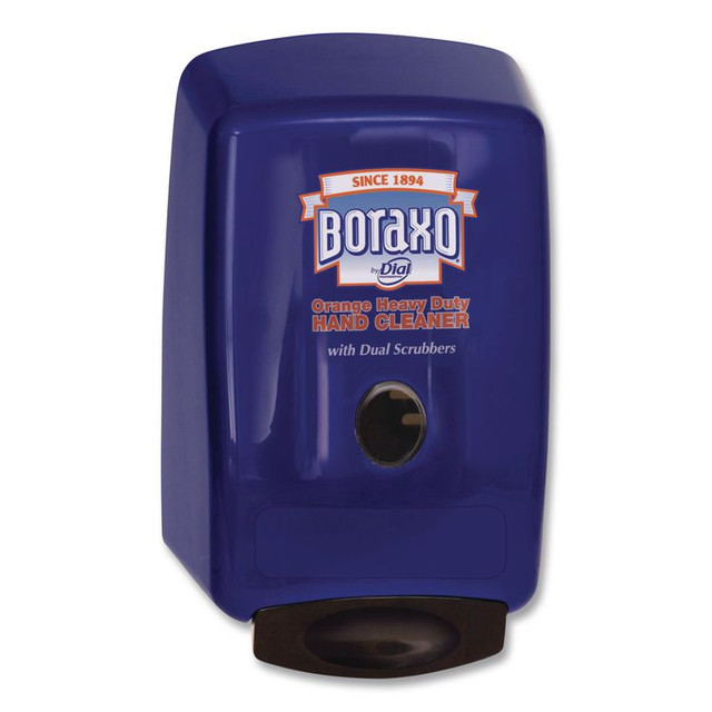 DIAL PROFESSIONAL Boraxo® 10989CT 2L Dispenser for Heavy Duty Hand Cleaner, 10.49 x 4.98 x 6.75, Blue, 4/Carton