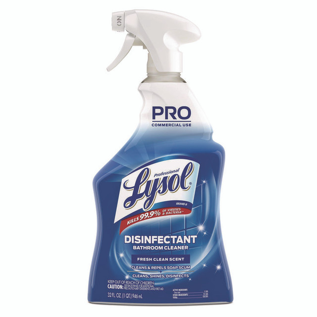 RECKITT BENCKISER Professional LYSOL® Brand 04685CT Disinfectant Bathroom Cleaner, 32 oz Spray Bottle, 12/Carton