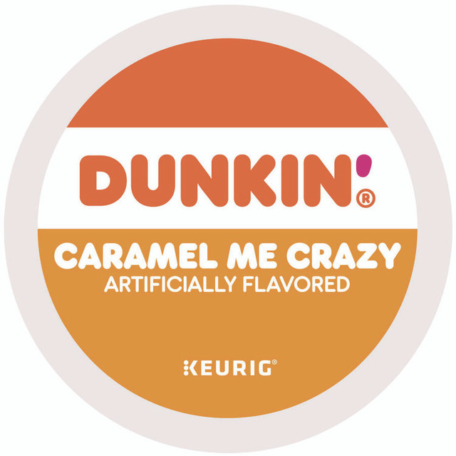 KEURIG DR PEPPER Dunkin'® 1277 K-Cup Pods, Caramel Me Crazy, 22/Box