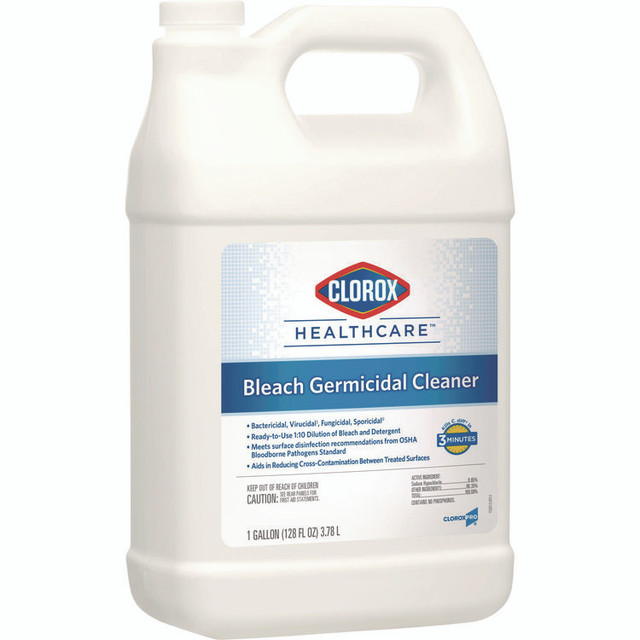 CLOROX SALES CO. Healthcare® 68978EA Bleach Germicidal Cleaner, 128 oz Refill Bottle