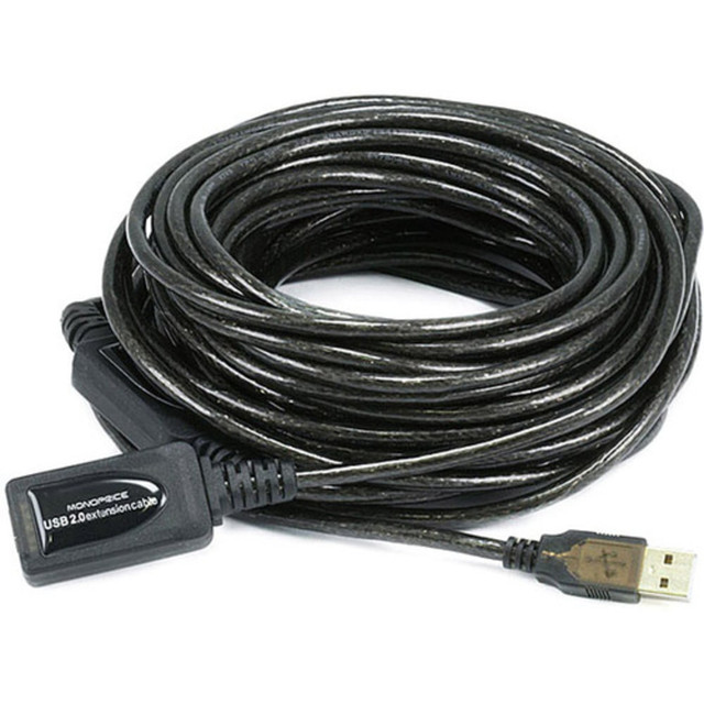 MONOPRICE, INC. 7532 Monoprice USB Data Transfer Cable - 49 ft USB Data Transfer Cable for Camera, Printer, Webcam, Keyboard/Mouse - First End: 1 x USB 2.0 - Male - Second End: 1 x USB 2.0 Type A - Female - Extension Cable MONOPRICE, INC. 7532 Monoprice USB Data Transfer Cable - 49 ft USB Data Transfer Cable for Camera, Printer, Webcam, Keyboard/Mouse - First End: 1 x USB 2.0 - Male - Second End: 1 x USB 2.0 Type A - Female - Extension Cable